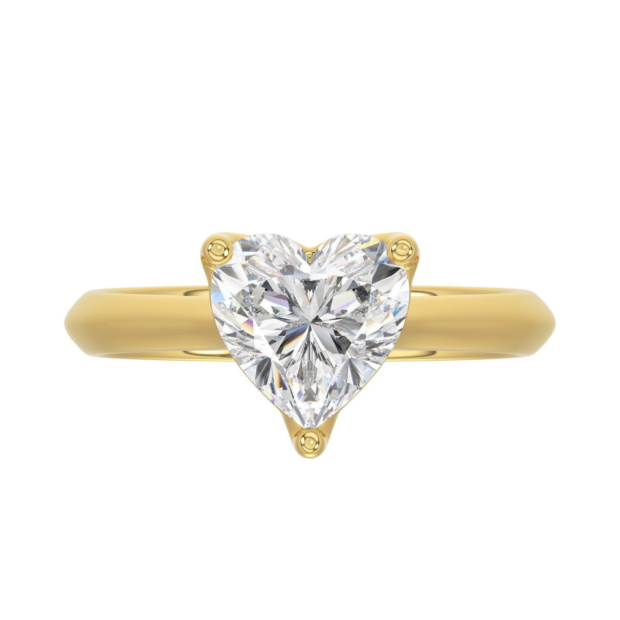 2.00CT Diamond Heart Solitaire Ring