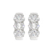 3 Carat Oval Diamond Hoops