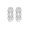 3 Carat Oval Diamond Hoops