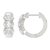 3 Carat Oval Diamond Hoops