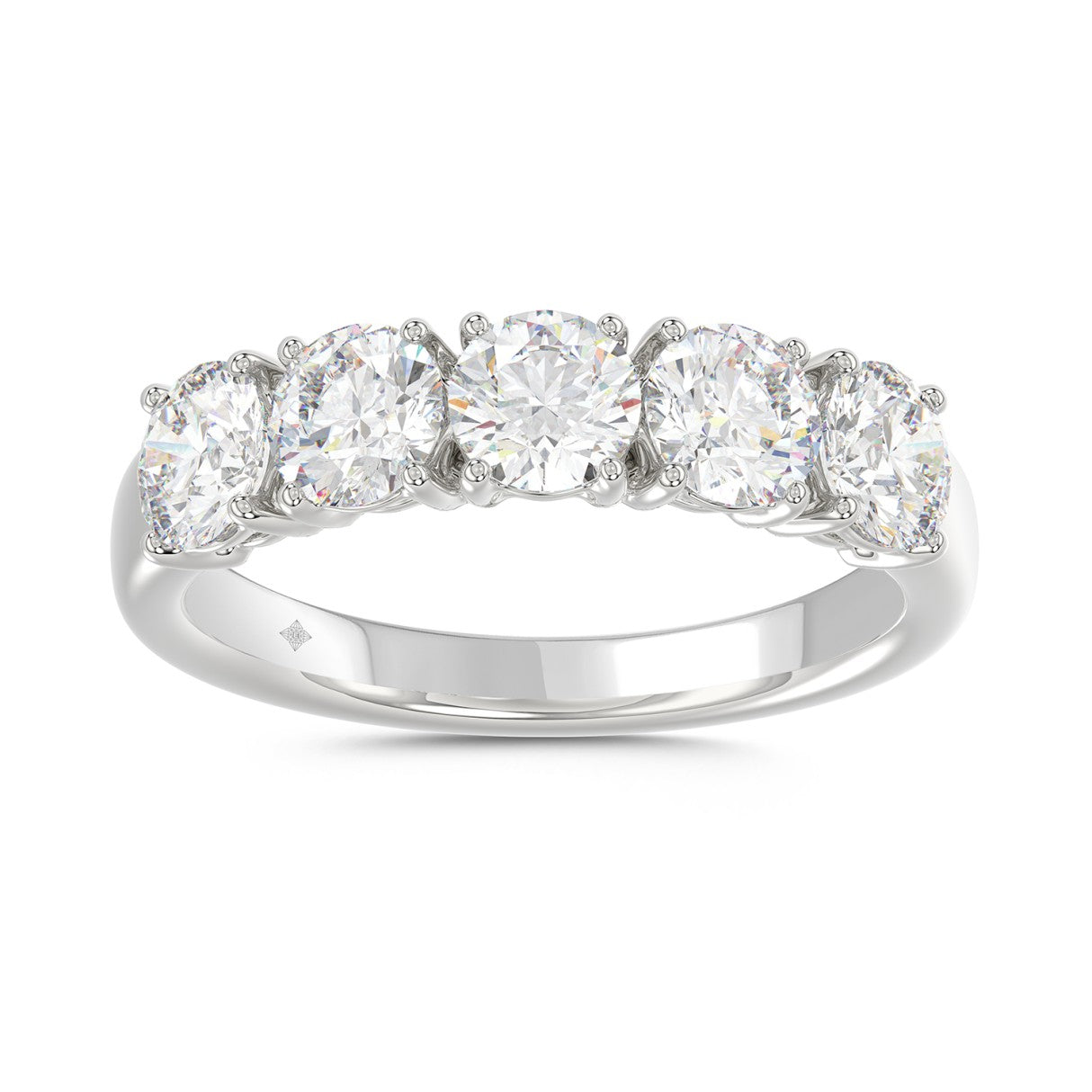 5 Stone 2 Carat Diamond Band