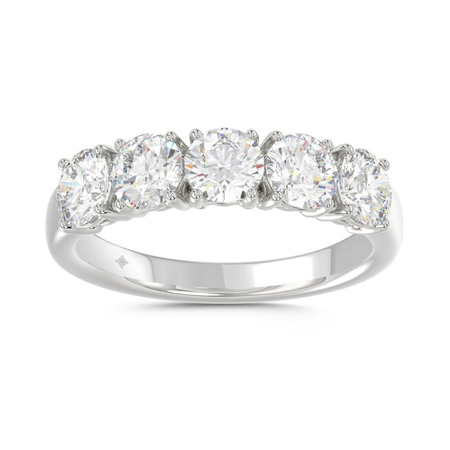 5 Stone 2 Carat Diamond Band