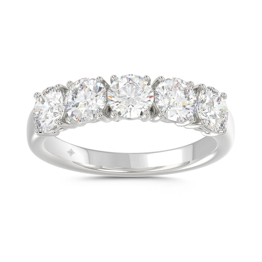5 Stone 2 Carat Diamond Band