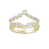 Unique 1.00 Carat Diamond Ring Wrap IGI Certified