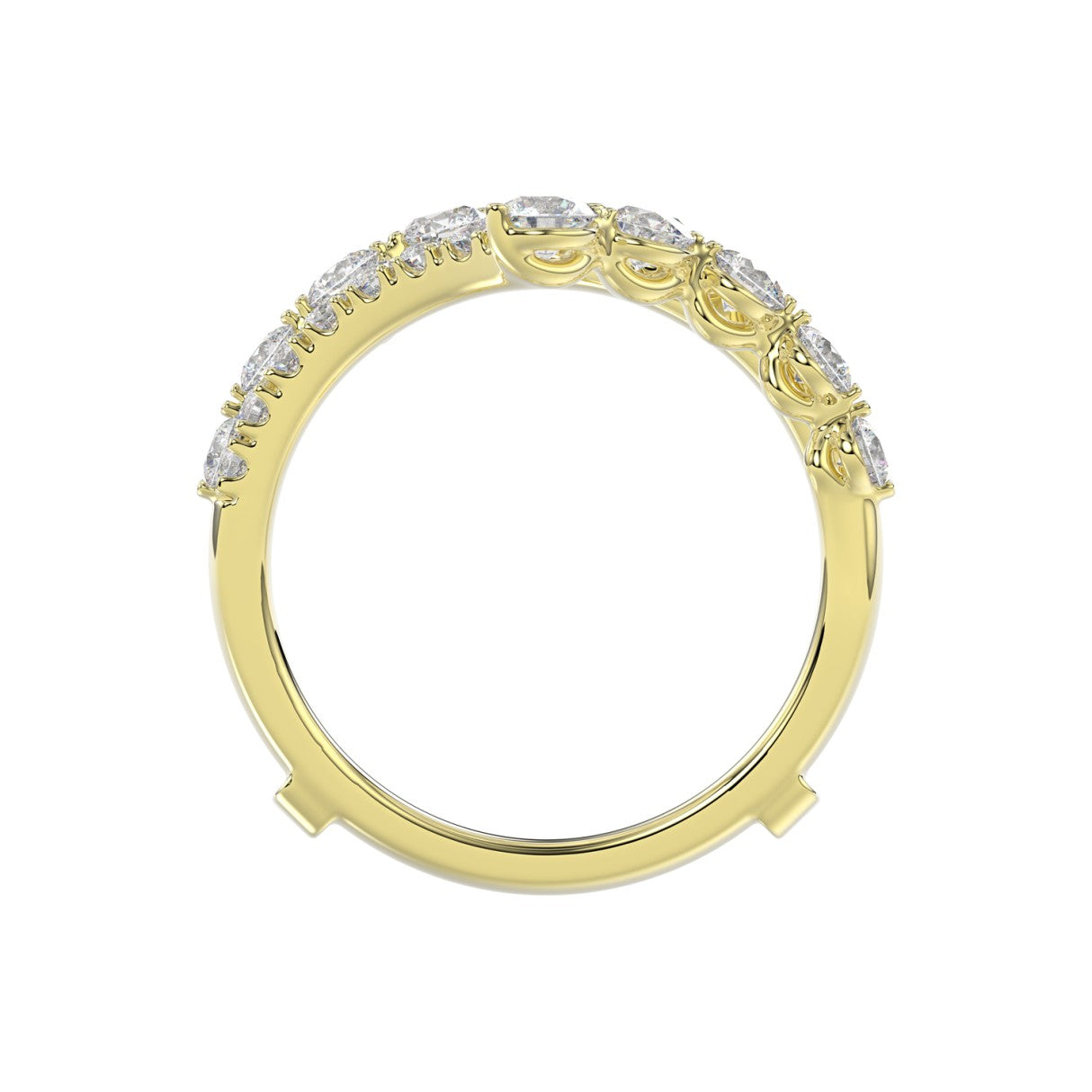Unique 1.00 Carat Diamond Ring Wrap IGI Certified
