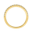 14K YELLOW GOLD 1/3CT ROUND DIAMOND LADIES BAND