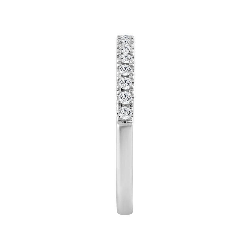 14K WHITE GOLD 1/4CT ROUND DIAMOND LADIES BAND