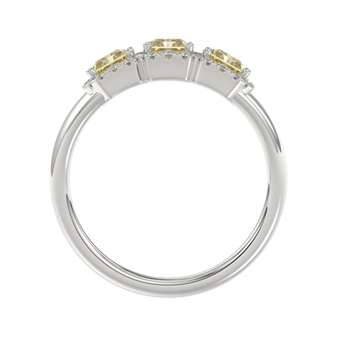 Elegant & Refined Lab Diamond Band in 14K White Gold