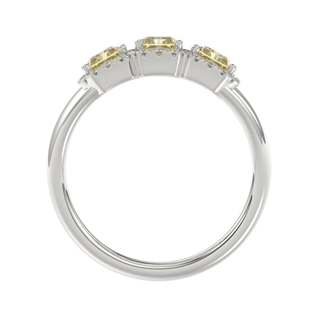 Elegant & Refined Lab Diamond Band in 14K White Gold
