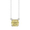 Spectacular Cushion Cut Yellow Lab Diamond Solitaire Necklace 1.0ctw in 14K Gold