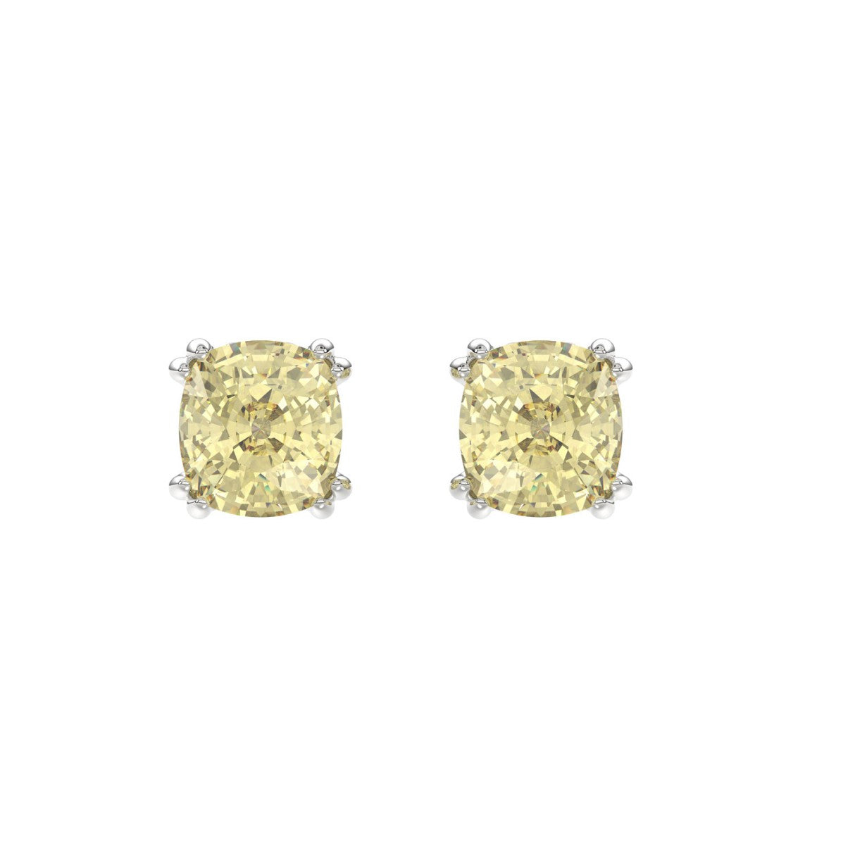 Spectacular Yellow Lab Diamond Stud Earrings 2.0ctw in 14K Gold