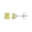Spectacular Yellow Lab Diamond Stud Earrings 2.0ctw in 14K Gold