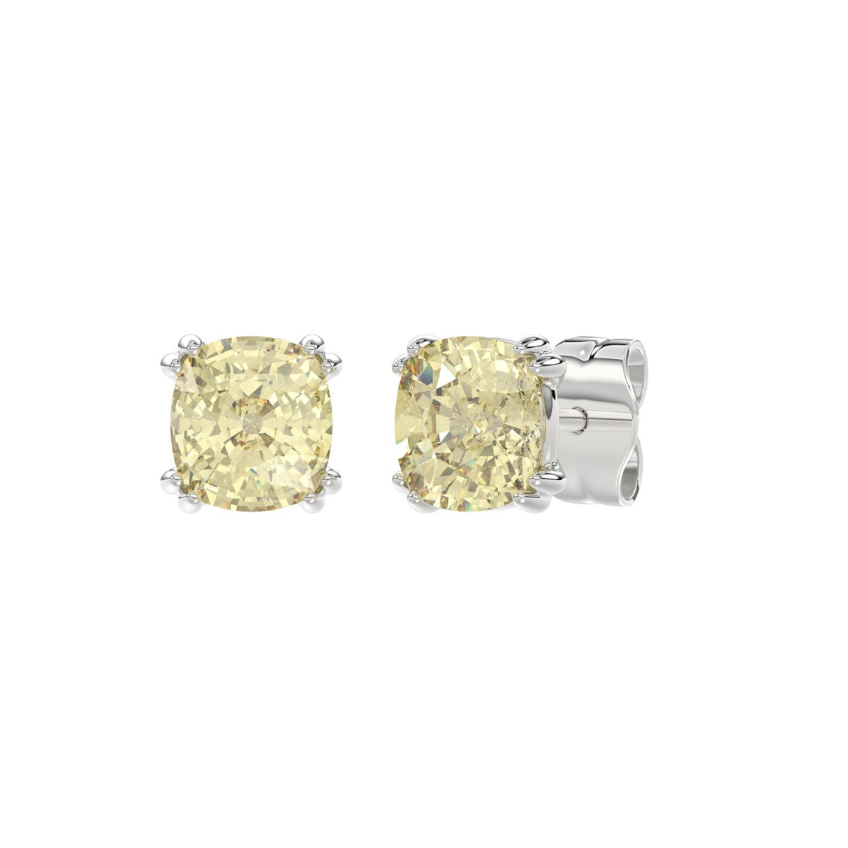 Spectacular Yellow Lab Diamond Stud Earrings 2.0ctw in 14K Gold