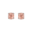 Shimmering Cushion Cut Pink Lab Diamond Stud Earrings 2.0ctw in 14K Gold