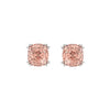 Shimmering Cushion Cut Pink Lab Diamond Stud Earrings 2.0ctw in 14K Gold