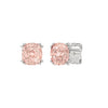 Shimmering Cushion Cut Pink Lab Diamond Stud Earrings 2.0ctw in 14K Gold
