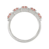 Gorgeous Pink Lab Diamond Band 3.0ct in 14K White Gold