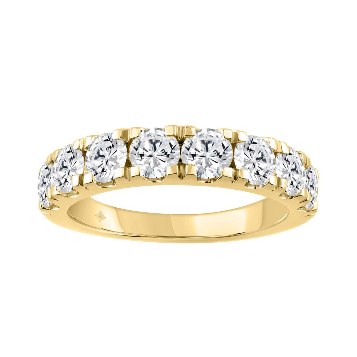 14k Yellow Gold 2.00 Carat Diamond Band
