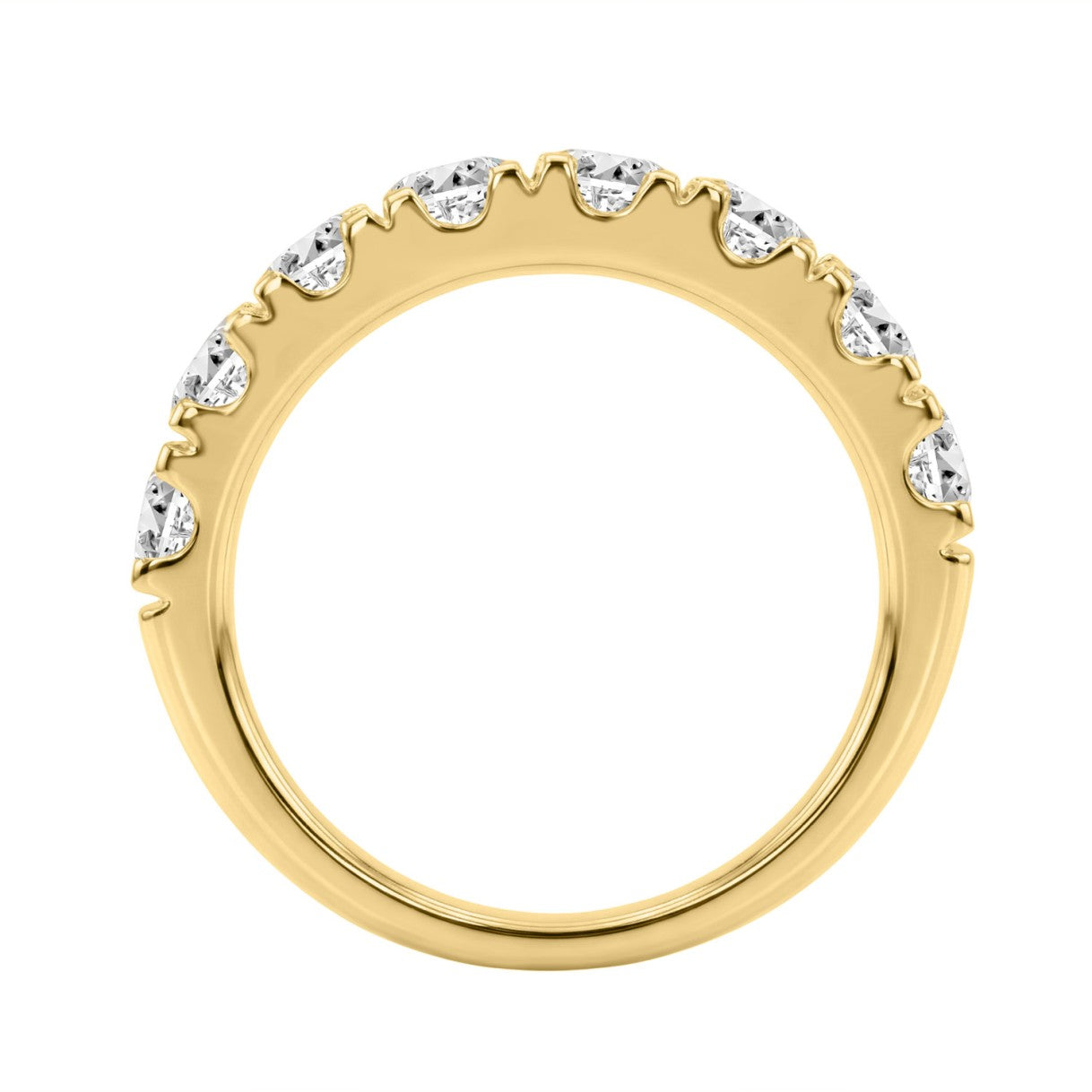 14k Yellow Gold 2.00 Carat Diamond Band