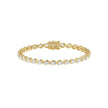 Sensational Pear Shape Lab Diamond Tennis Bracelet 3.50ct in 14K Yellow Gold