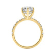 14k 6.00 Carat Marquise Diamond Ring Hidden Halo