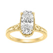 Exquisite Vintage Inspired Elongated Cushion Cut Engagement Ring 2.15ctw in 14K Gold