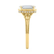 Exquisite Vintage Inspired Elongated Cushion Cut Engagement Ring 2.15ctw in 14K Gold