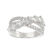 1 3/4 CTW Marquise & Round Cut Lab-Grown Diamond Crossover Band in 14K White Gold