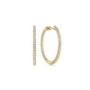 Gabriel & Co. French Pave Inside Out Diamond Hoop Earrings in 14K Yellow Gold