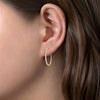 Gabriel & Co. French Pave Inside Out Diamond Hoop Earrings in 14K Yellow Gold