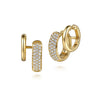 Gabriel & Co. Diamond Stuggies Earrings in 14K Yellow Gold
