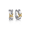 Gabriel & Co. Intricate Hoop Bujukan Fashion Earrings in 14K and Sterling Silver