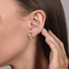 Gabriel & Co. Intricate Hoop Bujukan Fashion Earrings in 14K and Sterling Silver