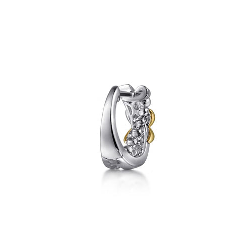 Gabriel & Co. Intricate Hoop Bujukan Fashion Earrings in 14K and Sterling Silver