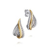 Gabriel & Co. Bujukan Fashion J Hoop Earrings in 14K and Sterling Silver