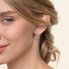 Gabriel & Co. Bujukan Fashion J Hoop Earrings in 14K and Sterling Silver