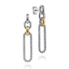 Gabriel & Co. Bujukan Fashion Drop Paper Clip Earrings in 14K and Sterling Silver