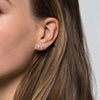 Gabriel & Co. Diamond Ear Climber Stud Earrings in 14K White Gold