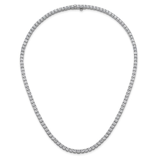 Elegant Lab Grown 18ct Round Diamond Straight Necklace 14K Gold | Gemmas Jewelers 5