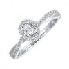 Elegant & Modern Oval Shape Diamond Engagement Ring with Halo | Gemmas Jewelers