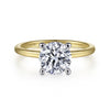 Classic Solitaire Design Diamond Engagement Ring in 14K Gold | Gemma's Jewelers