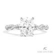 Exquisite Braided Design Couture Diamond Engagement Ring in 14K White Gold