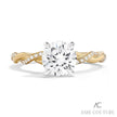 Exquisite Braided Design Couture Diamond Engagement Ring in 14K Yellow Gold