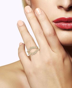 Exquisite Mini Marquise Mounts Diamond Insert Wedding Ring in 14K Yellow Gold | Gemmas Jewelers