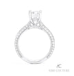 Fabulous Couture Knife-Edge Oval Center Diamond Engagement Ring 14K | Gemmas Jewelers