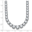 Fabulous Lab Grown 14ct Round Diamond Graduated Necklace 14K | Gemmas Jewelers 10