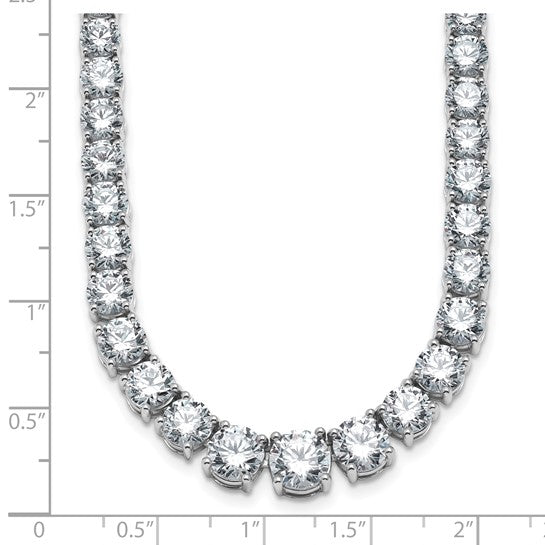 Fabulous Lab Grown 14ct Round Diamond Graduated Necklace 14K | Gemmas Jewelers 10