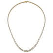 Fabulous Lab Grown 14ct Round Diamond Graduated Necklace 14K | Gemmas Jewelers 7