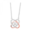 Fun & Unique Double Heart Diamond Necklace in 10K Gold | Gemmas Jewelers