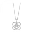 Fun & Unique Double Heart Diamond Necklace in Silver | Gemmas Jewelers 1